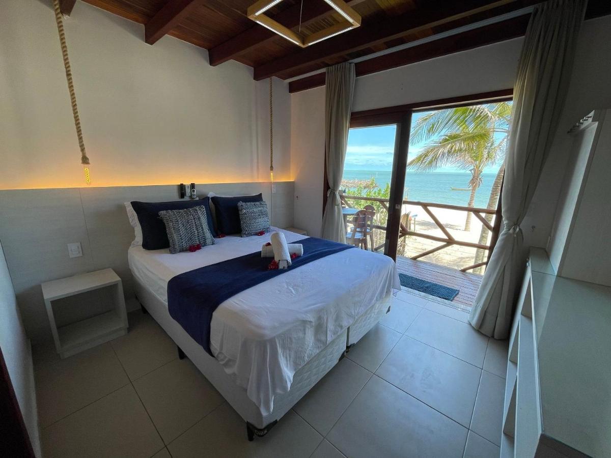 Ap. Peixe Boi Pe Na Areia Com Vista Frontal E Total Para O Mar 巴拉格兰德 外观 照片
