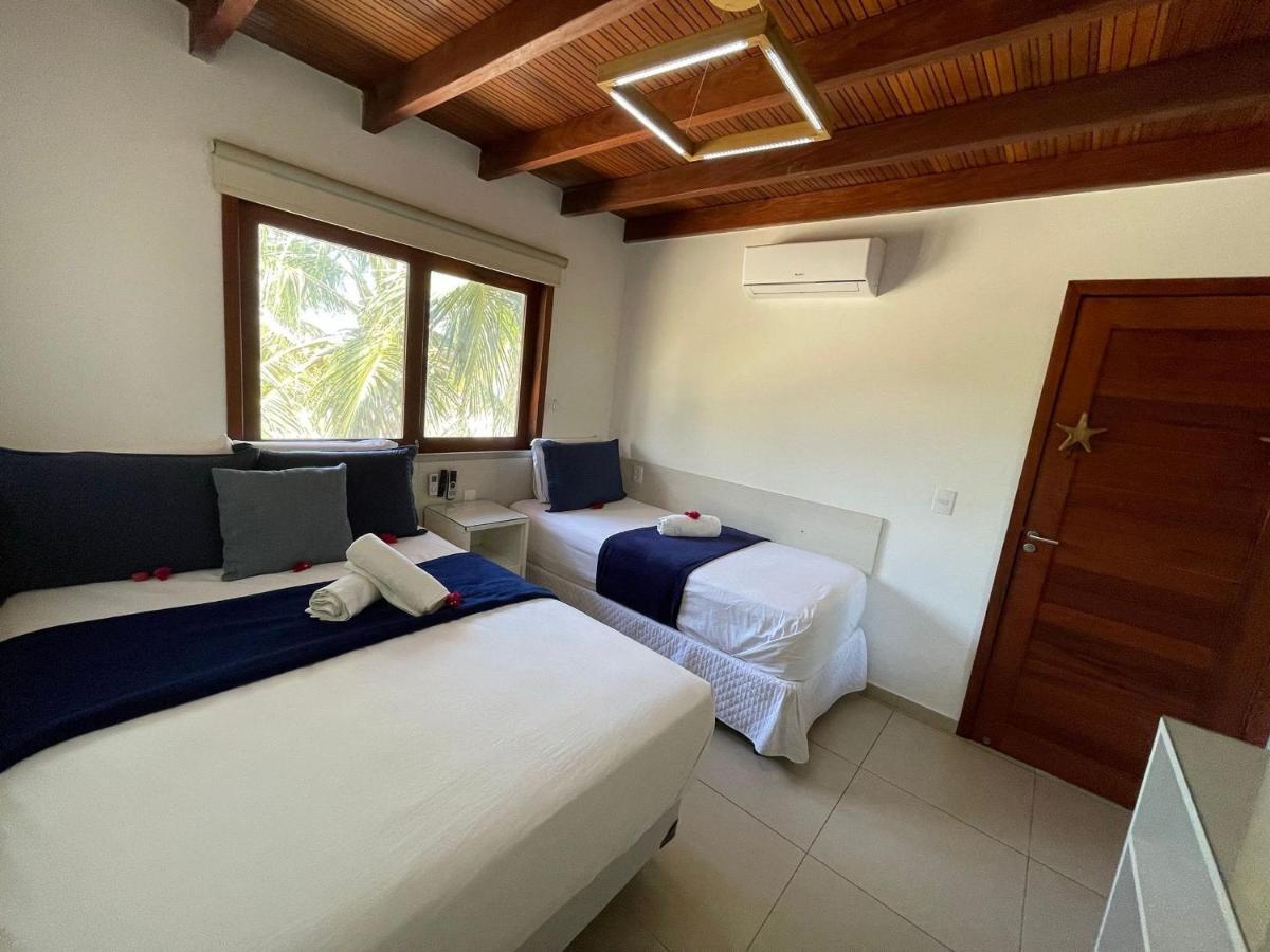 Ap. Peixe Boi Pe Na Areia Com Vista Frontal E Total Para O Mar 巴拉格兰德 外观 照片