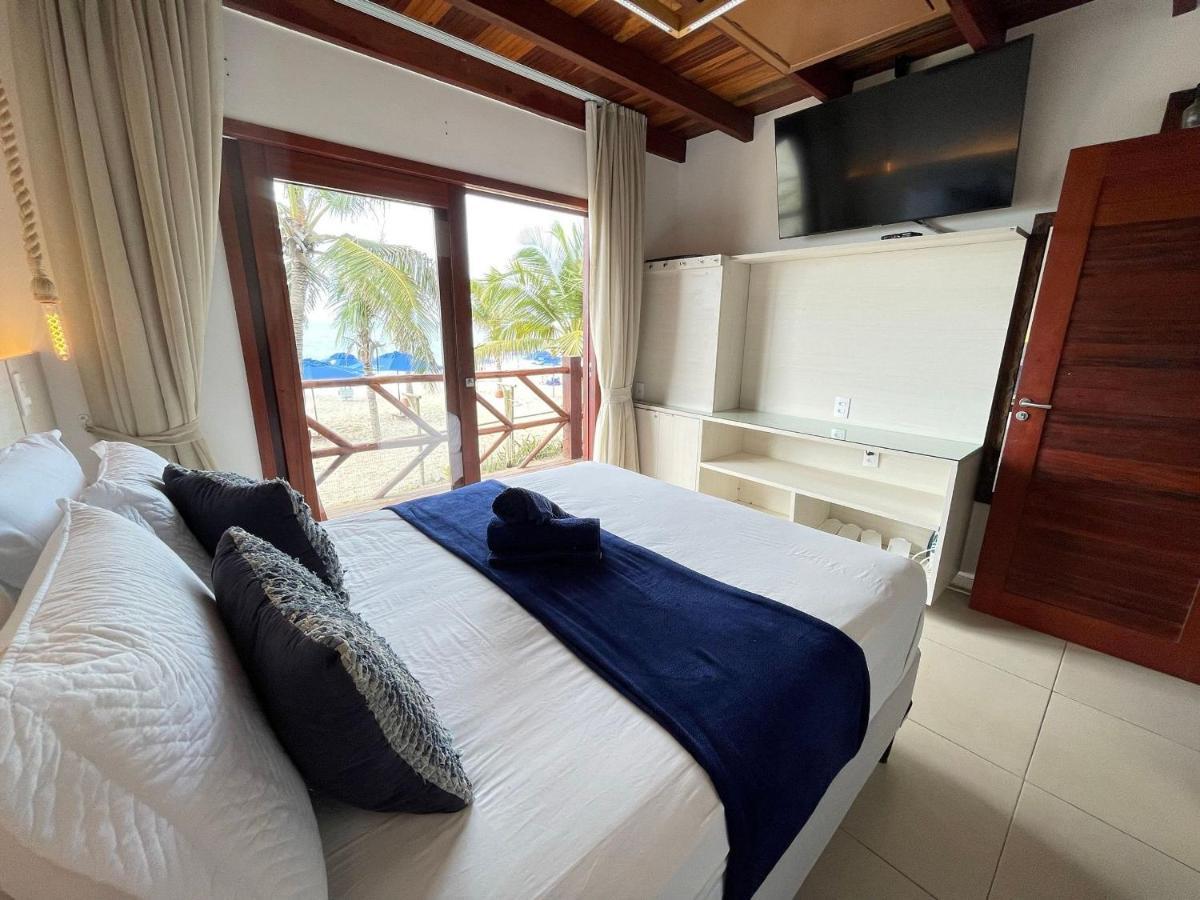 Ap. Peixe Boi Pe Na Areia Com Vista Frontal E Total Para O Mar 巴拉格兰德 外观 照片