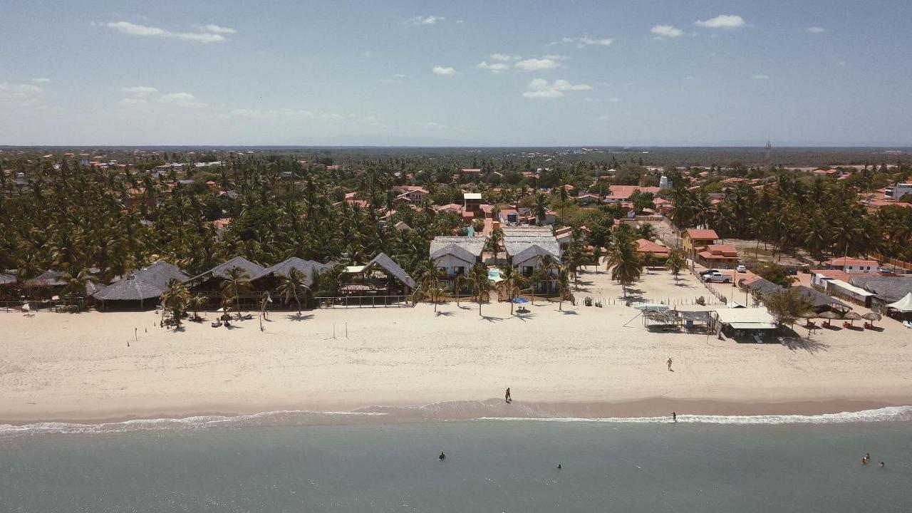 Ap. Peixe Boi Pe Na Areia Com Vista Frontal E Total Para O Mar 巴拉格兰德 外观 照片